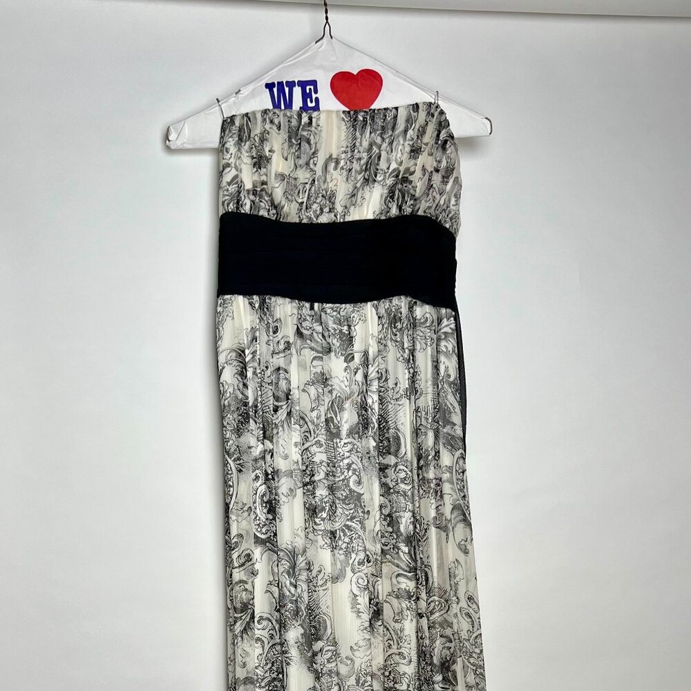 Maxi formal BCBGMaxazria silk dress, size 6